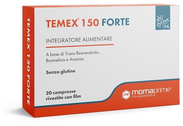 Temex 150 Forte Integratore per Energia e VitalitĆ 20 Compresse