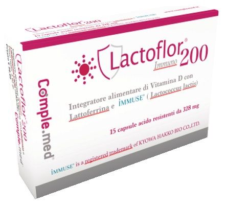 Lactoflor Immuno 200 Integratore di Sostegno per il Sistema Immunitario 15 Capsule