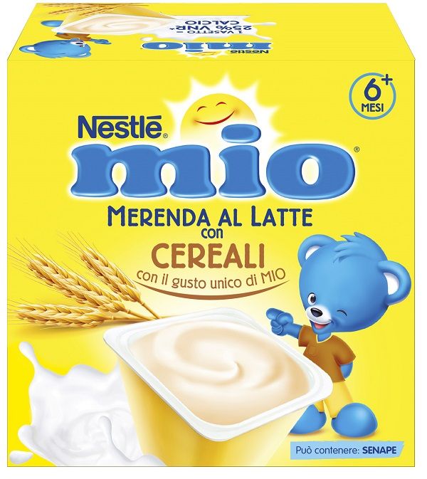 Mio Merenda Latte Cremoso Gusto Fragola 4 x 100 g