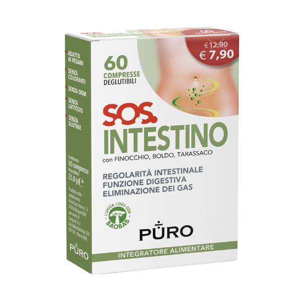 Uragme Puro Sos Intestino Integratore per la Regolarità Intestinale 60 Compresse