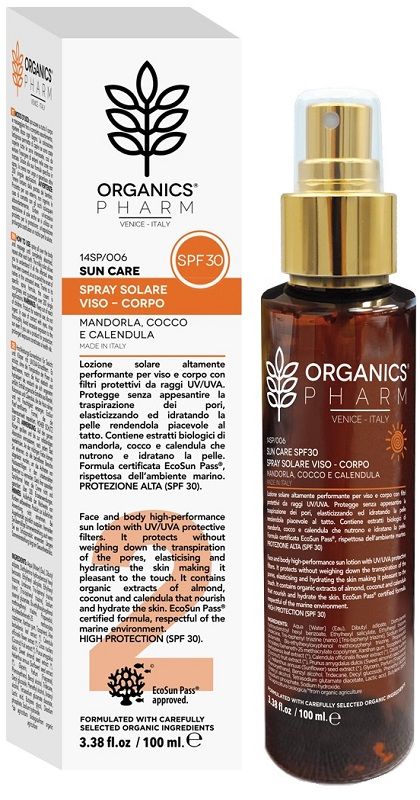 Org PH Spray Solare Viso/Corpo SPF 30 100 ml