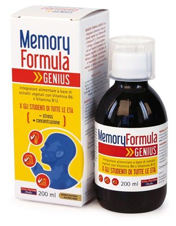 Memory Formula Genius Integratore Per Supporto Cognitivo 200 ml