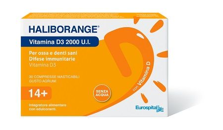 Haliborange Vitamina D3 2000UI Integratore 30 Compresse