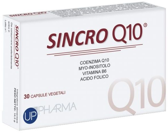 Sincroq10 Integratore di Coenzima Q10 per Energia e Benessere 30 Capsule