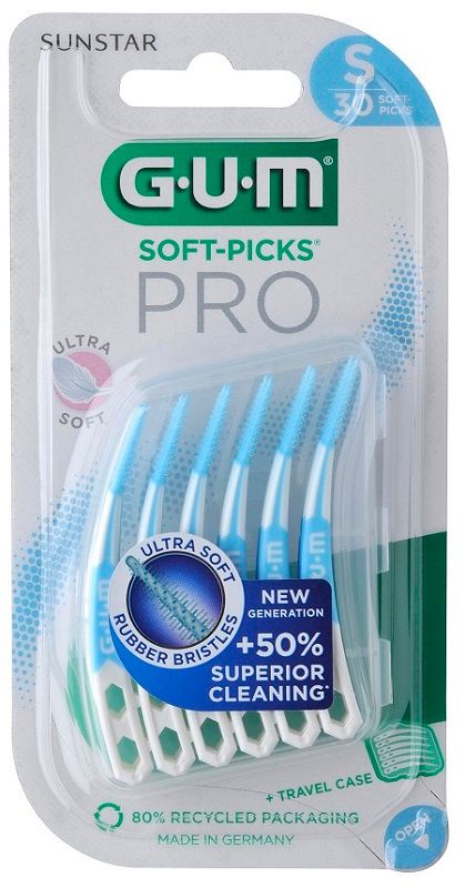GUM Soft Pick Pro Small Scovolini Interdentali per Pulizia Completa 30 Pezzi