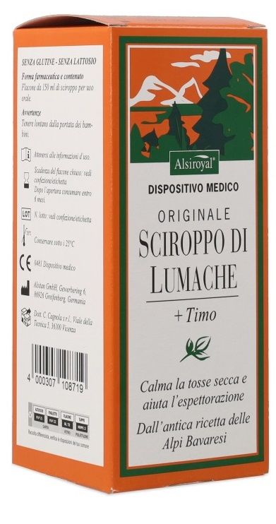 Alsitan Sciroppo di Lumache Originale 150 m