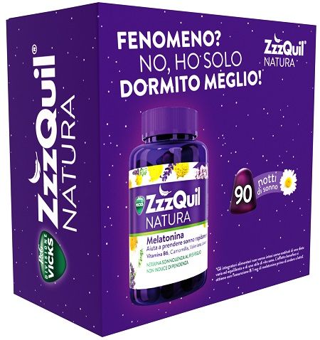 Vicks Zzzquil Natura Bipacco 60+30 Pastiglie Gommose