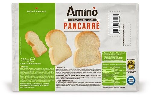 Amino Pane Carrè Proteico, Confezione da 250 g