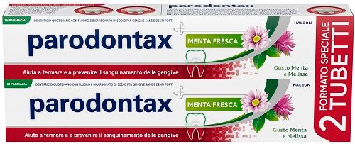 Parodontax Bipack Dentifricio Menta per Gengive Sane 2 x 75 ml