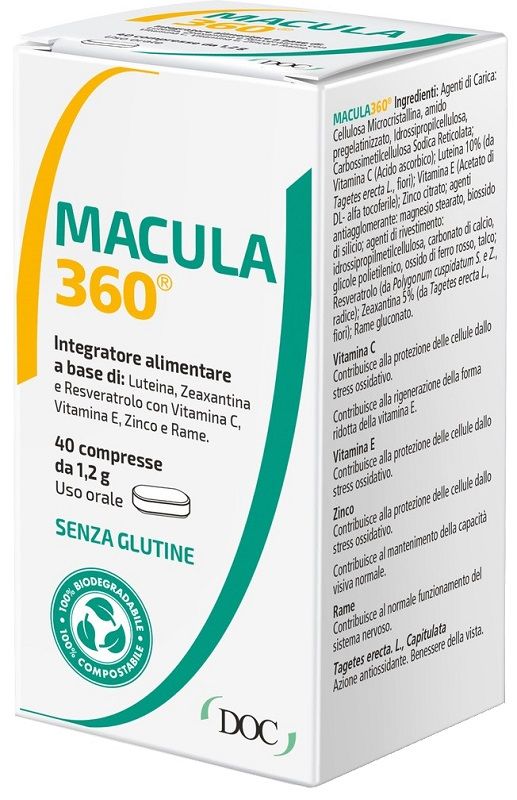 Macula 360 Integratore per Salute Oculare 40 compresse