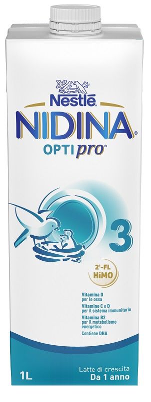Nidina Optipro 3 Latte Liquido per Bambini in Crescita 1 Litro