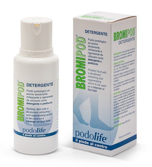 Bromipod Detergente Piedi Rinfrescante e Deodorante Flacone 250 ml