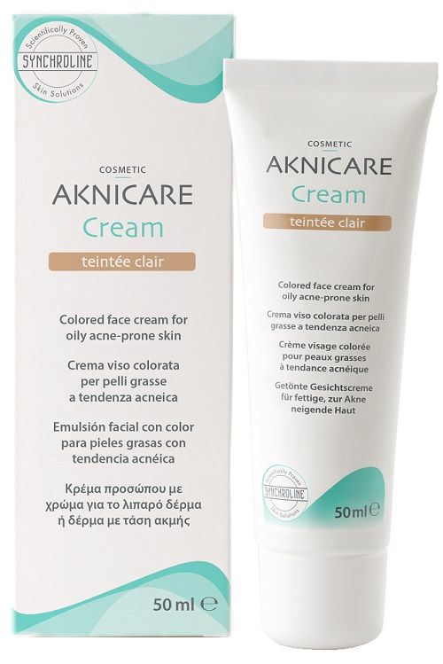 Aknicare Crema Colorata Teintee Clair per Pelle Acneica 50 ml