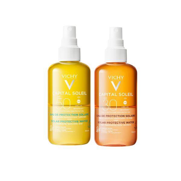 Vichy Acqua Solare Idratante Protezione SPF50 + Acqua Solare Abbronzante SPF30