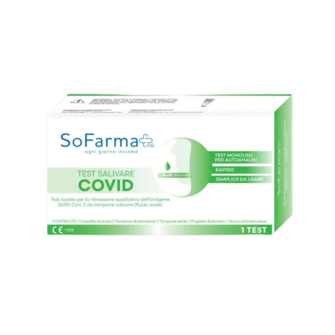 Sofarmapiù Test Covid Autodiagnostico Per L'Antigene Sars-Cov-2 - Tampone Rapido Salivare