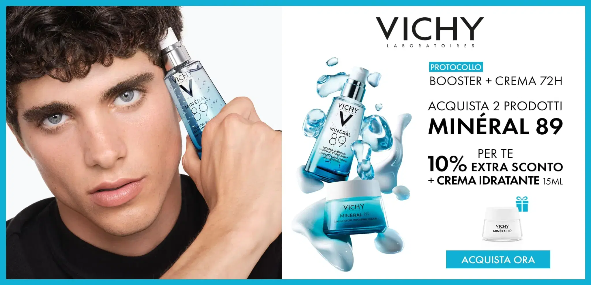 Acquista Due Prodotti Vichy e Ricevi uno Sconto e un Omaggio.