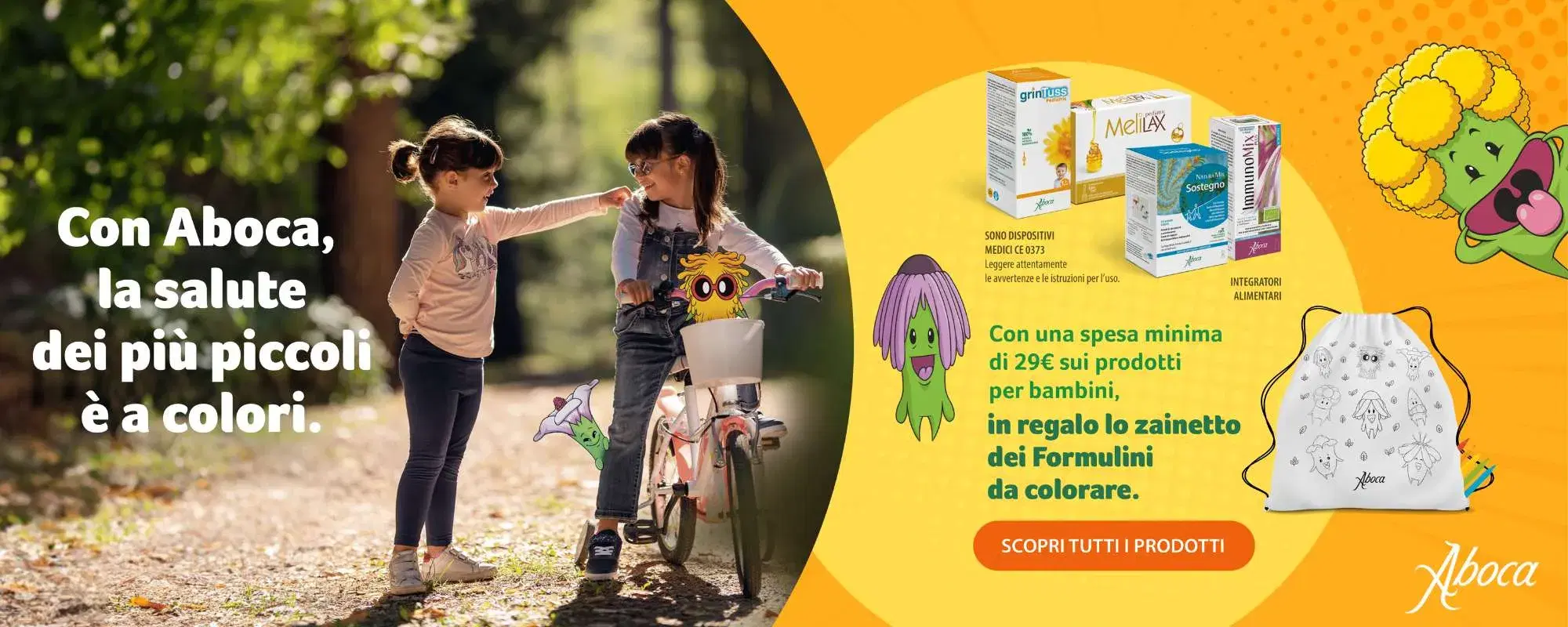 Aboca ti regala lo zainetto dei Formulini