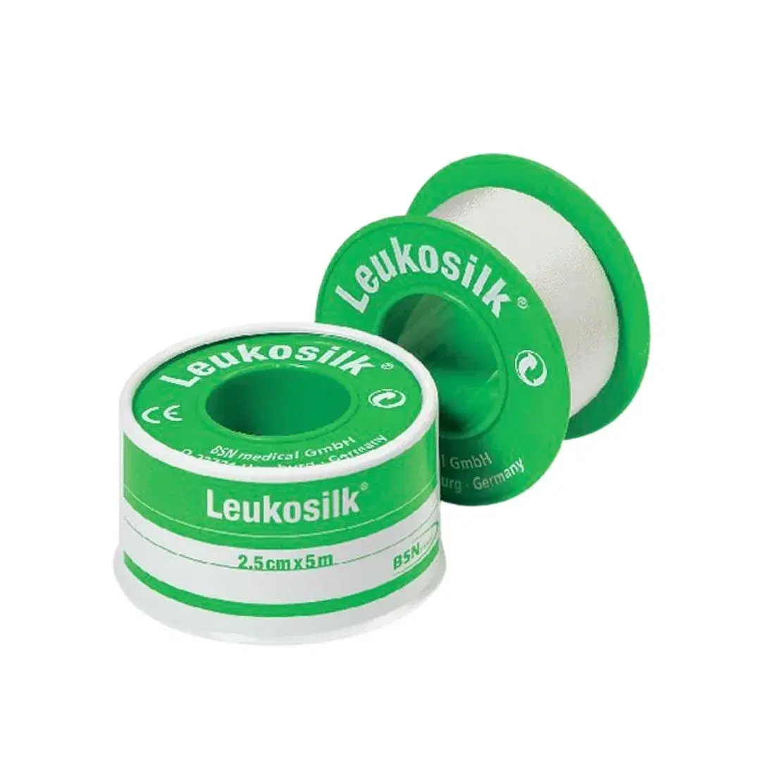 Leukoplast Leukosilk Cerotto in Rocchetto Ipoallergenico Bianco 2,5x500 cm