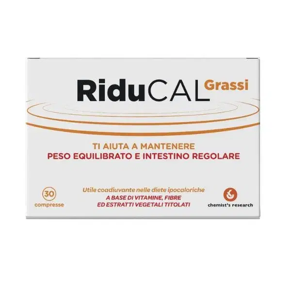 Riducal Grassi Integratore Controllo del Peso 30 Compresse