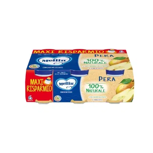 Mellin Omogeneizzato Di Frutta Pera 6x100 g