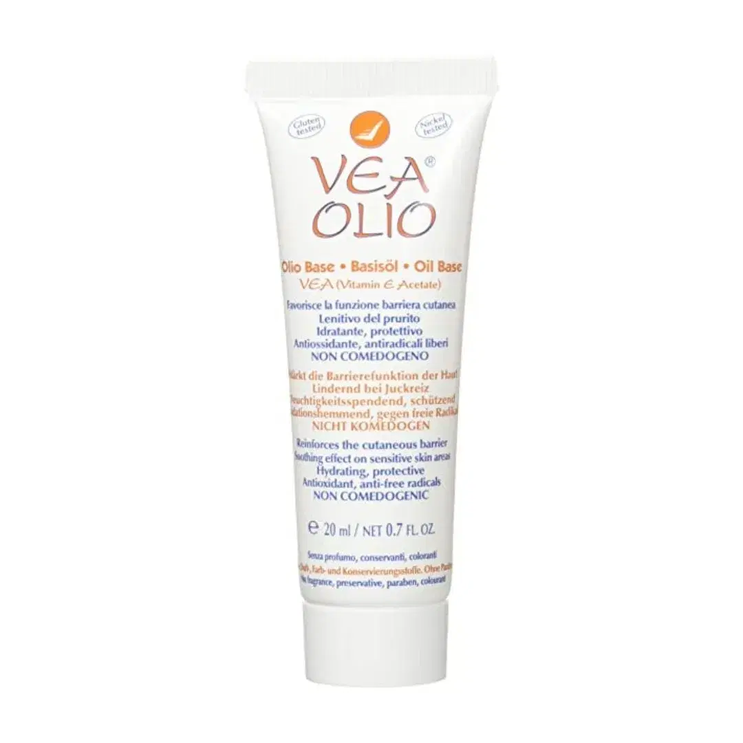 Vea Olio Base con VItamina E Idratante e Lenitivo per Pelli Secche 20 ml