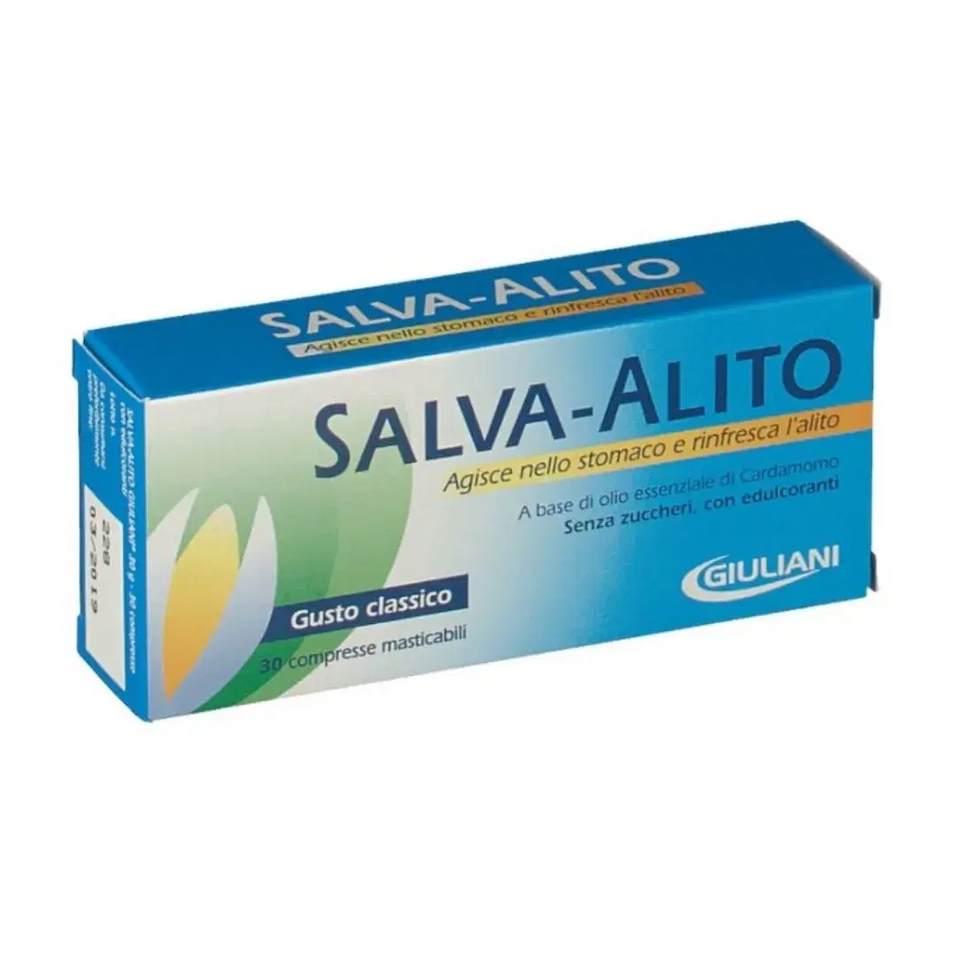 Giuliani Salva-Alito 30 Compresse Rinfrescanti Masticabili Gusto Classico