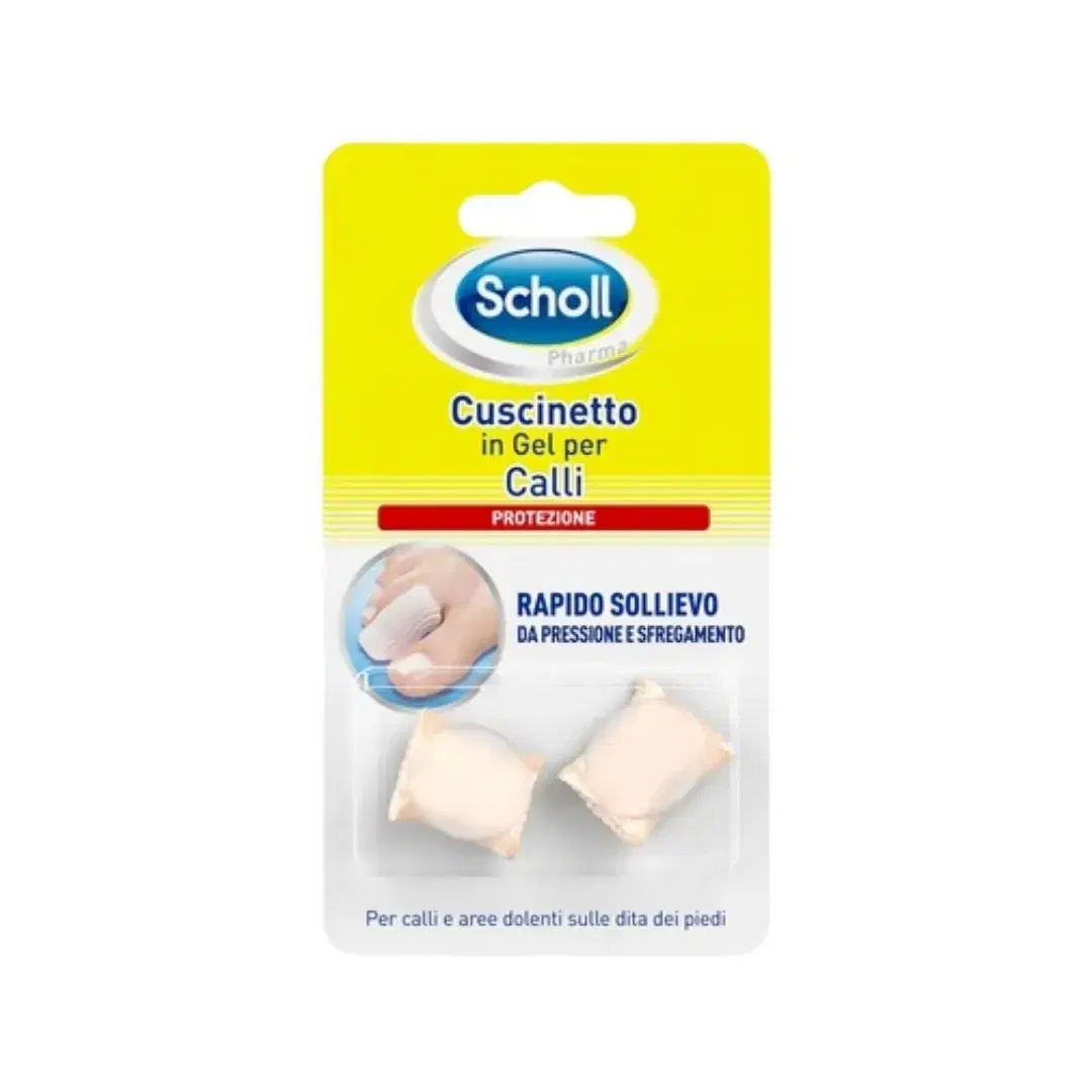 Scholl Protezione 2 Cuscinetti per Calli in Gel Lavabili e Riutilizzabili