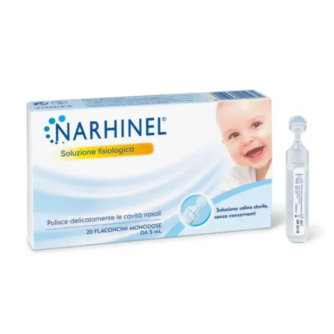 Narhinel Pulizia del Naso Soluzione Fisiologica 20 Flaconcini 5 ml