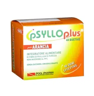 Psyllo Plus Integratore all'Arancia Equilibrio della Flora Intestinale 40bustine