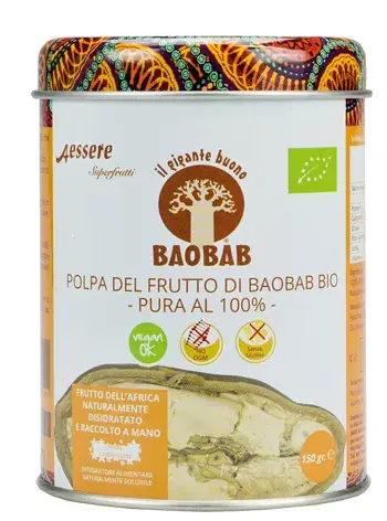 Baobab Aessere Polpa Bio Integratore Naturale In Polvere 150g