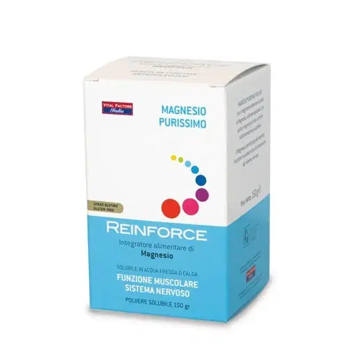 Reinforce Magnesio Purissimo Integratore Muscoli e Sistema Nervoso 150 g