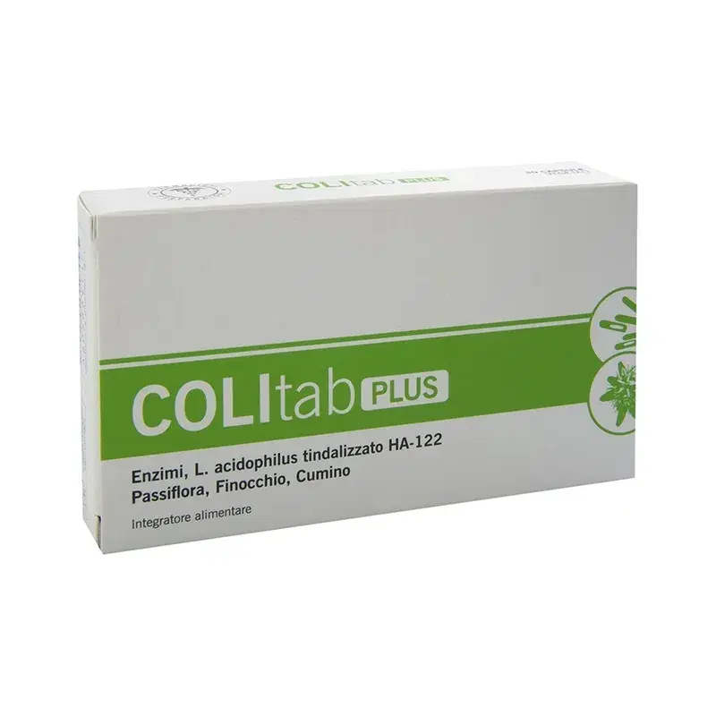 Unifarco COLItab Plus Integratore Alimentare Digestione e RegolaritĂ 30 Capsule