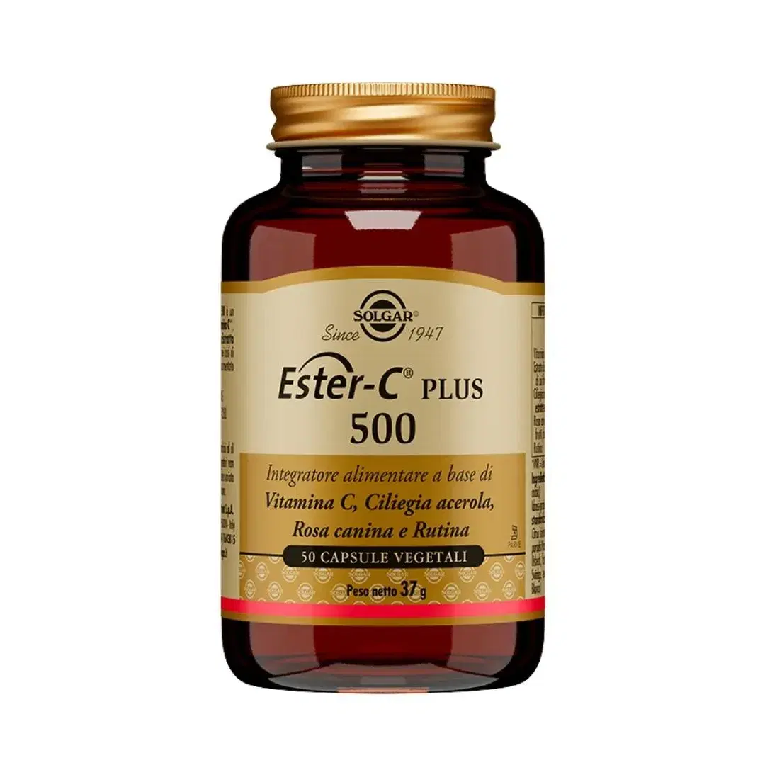 Solgar Ester-C Plus 500 Integratore per il Sistema Immunitario 50 Capsule