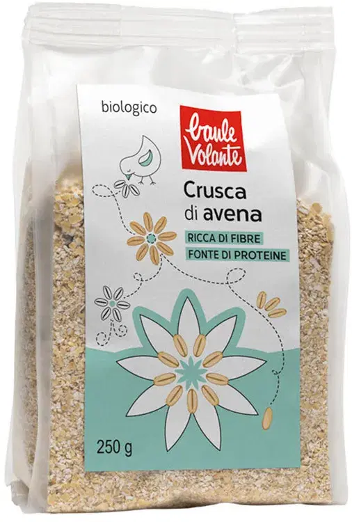 Crusca di Avena Bio Baule Volante per Benessere Intestinale 250g