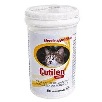 Trebifarma Cutilen Gatti Integratore Salute e Bellezza Del Mantello 50 Compresse
