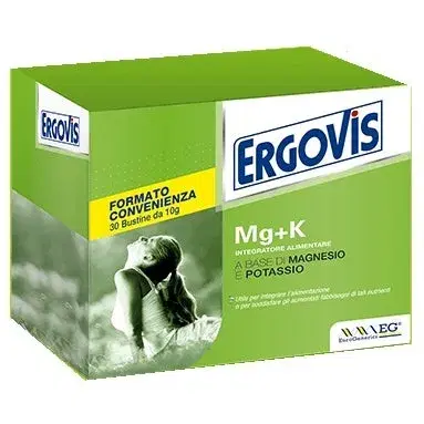 Ergovis Mg+K Integratore di Magnesio e Potassio 30 Bustine