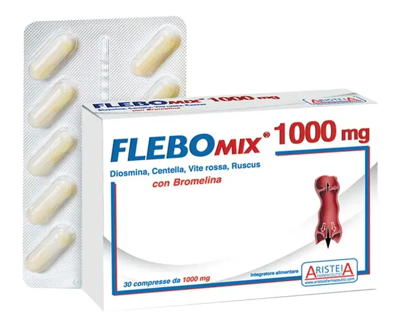 Aristeia Farmaceutici Linea Microcircolo Flebomix 1000 Integratore 30 Compresse