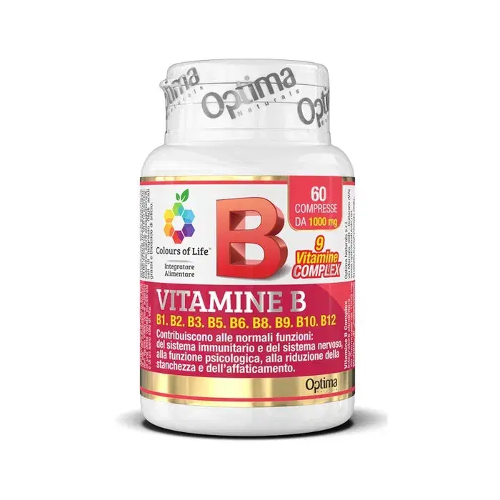Optima Colours of Life Vitamina B Complex Integratore Multivitaminico 60 Compres