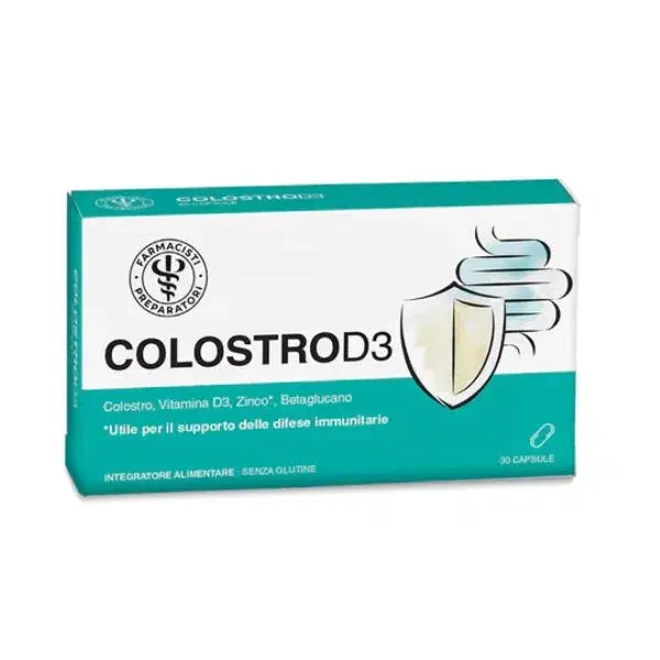 Unifarco Colostro D3 Integratore per il Sistema Immunitario 30 Capsule