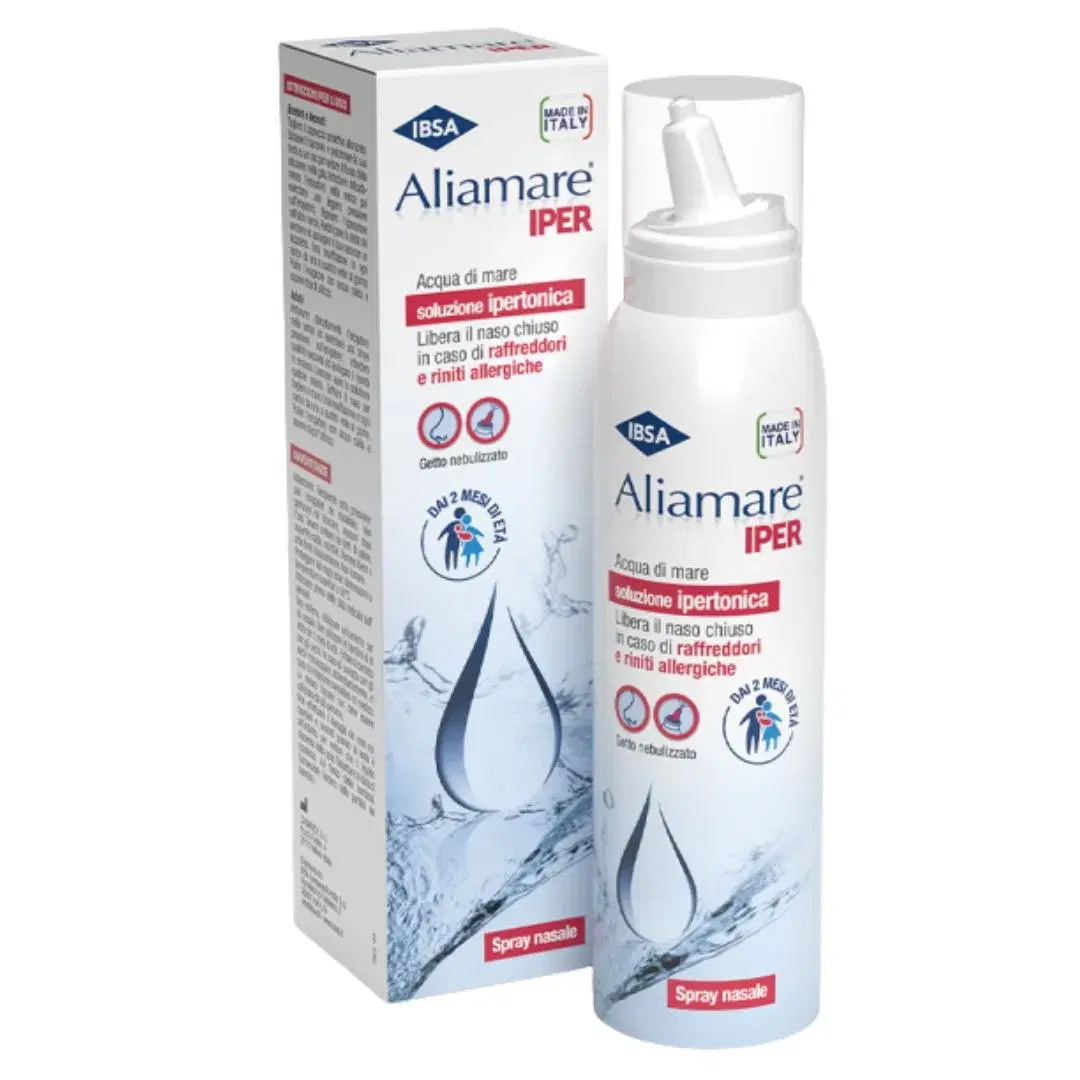Aliamare Iper Spray Acqua di Mare Ipertonica Igiene Nasale 125 ml