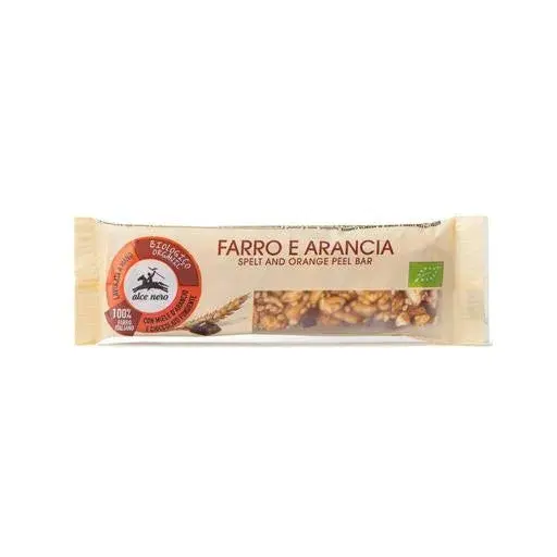 Alce Nero Barretta Farro E Arancia Con Cioccolato Bio 22g