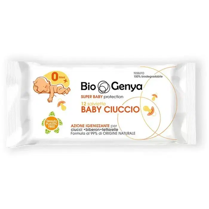 Biogenya Salviette Baby Ciuccio Igienizzante 12 Pezzi