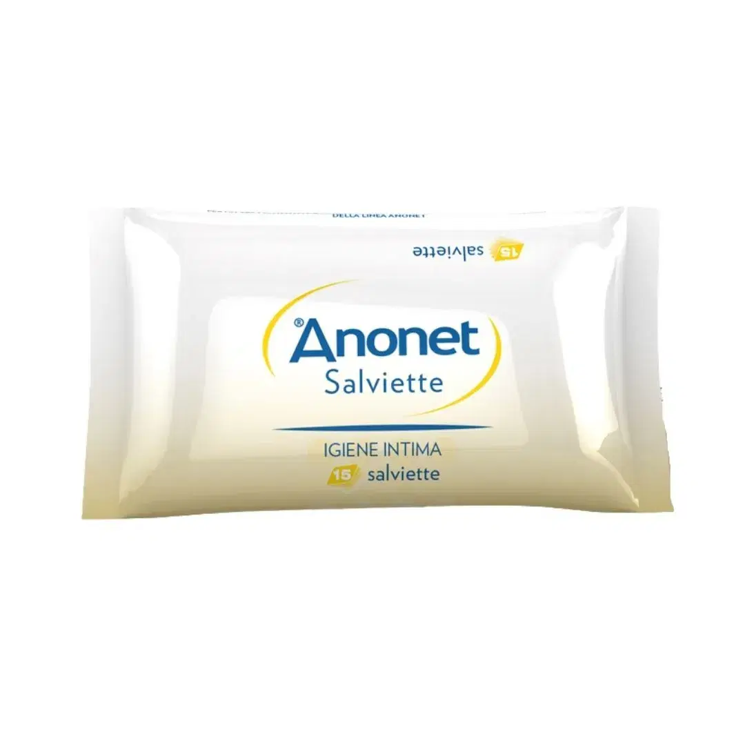 Anonet Salviette Per L'Igiene Intima Detersione Delicata 15 Pezzi