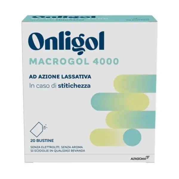 Onligol Macrogol 4000 Integratore ad Azione Lassativa 20 Buste
