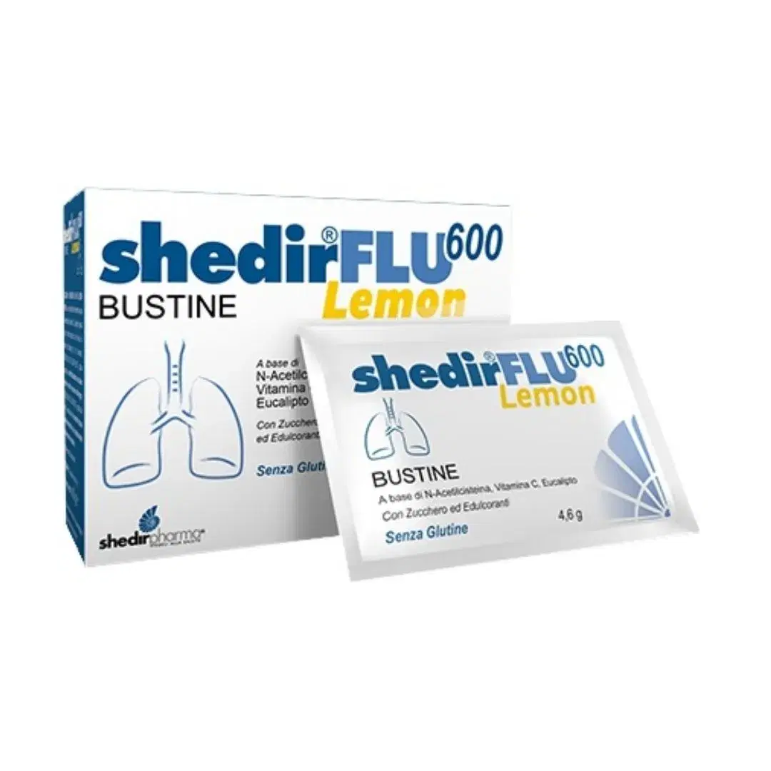 Shedirflu 600 Integratore per le Vie Respiratorie Gusto Limone 20 Buste