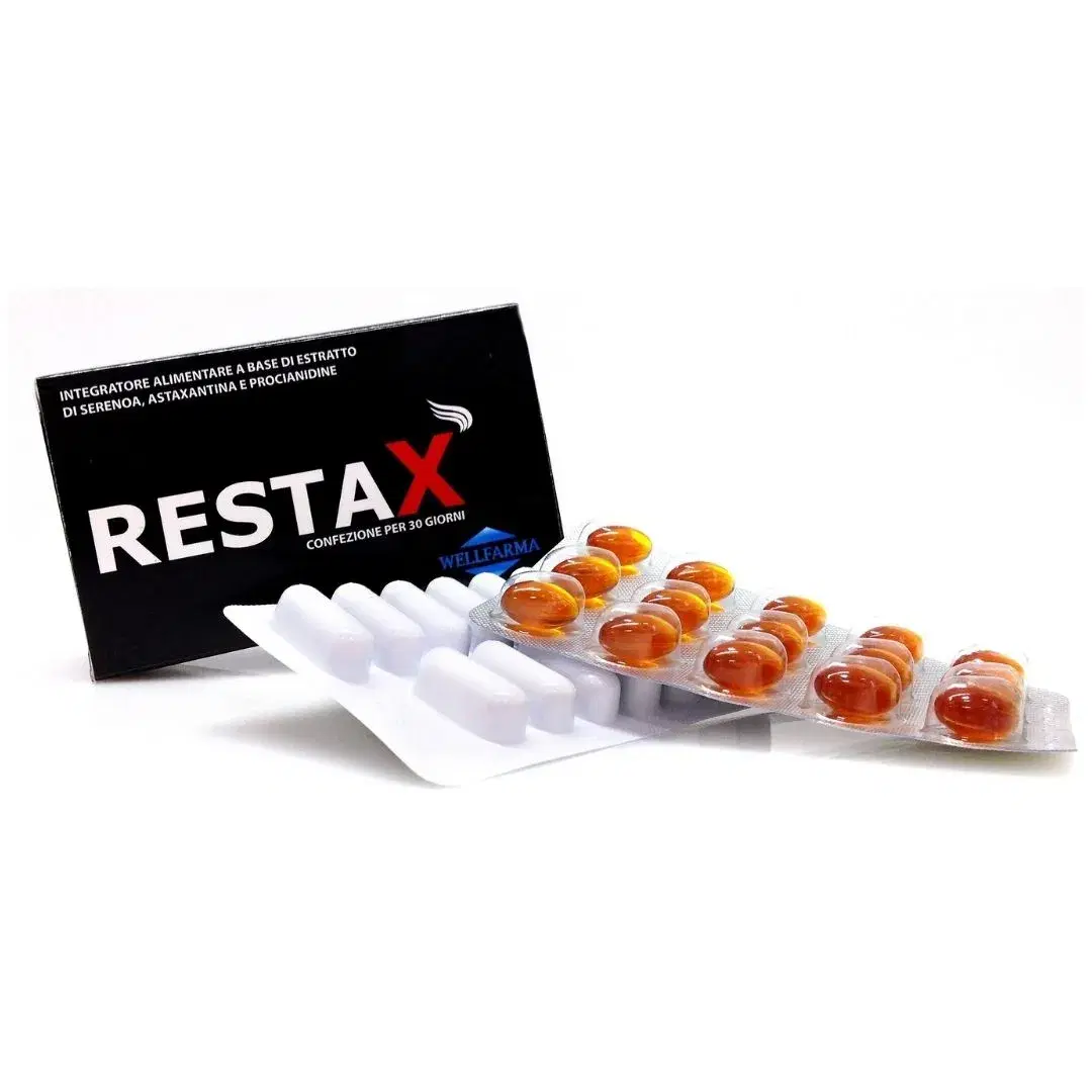 Wikenfarma Restax Integratore per la Caduta dei Capelli 30 + 30 Capsule Softgel