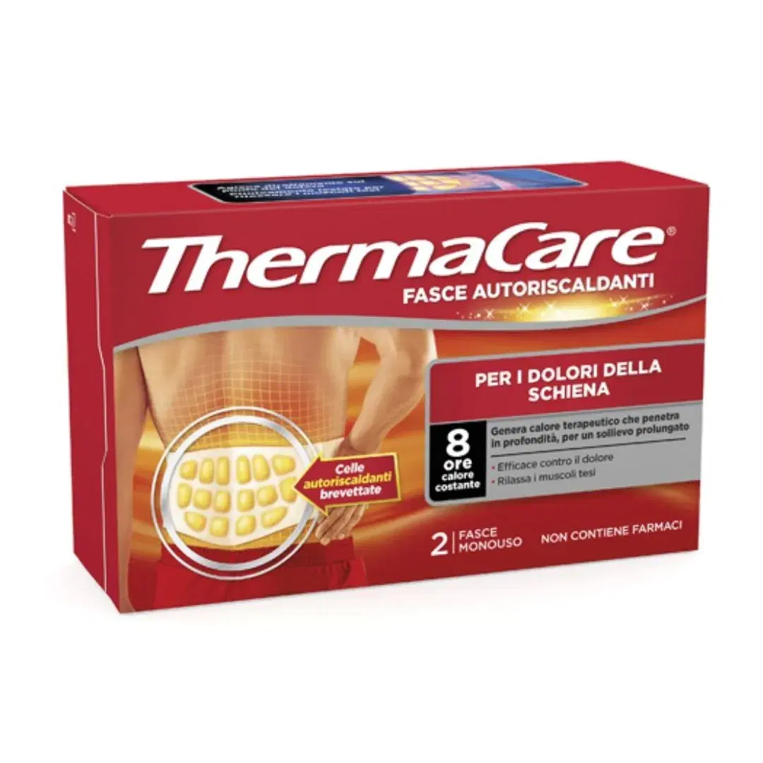 Thermacare Fascia Autoriscaldante a Calore Terapeutico Schiena 2 Pezzi