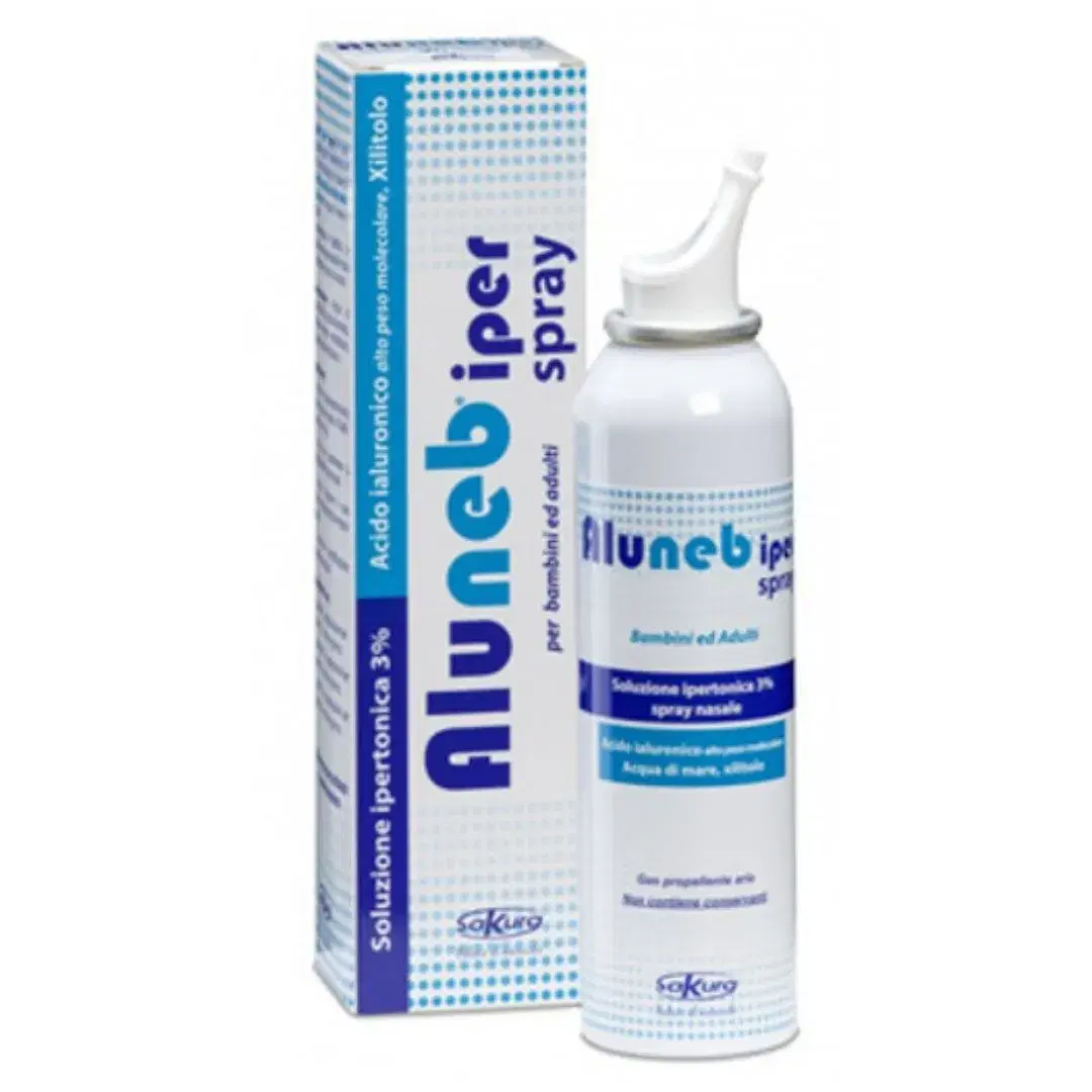 Aluneb Iper Spray Nasale Soluzione Ipertonica 3% Decongestionante 125 ml