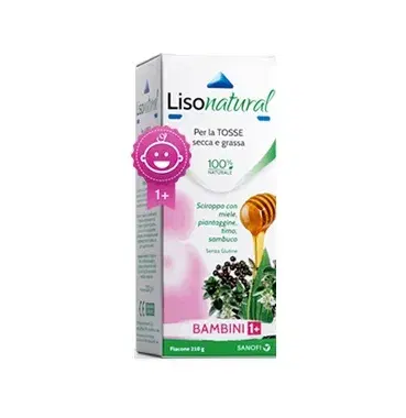 Sanofi Linea Apparato Respiratorio Lisonatural Bambini Tosse Grassa Secca 210 ml