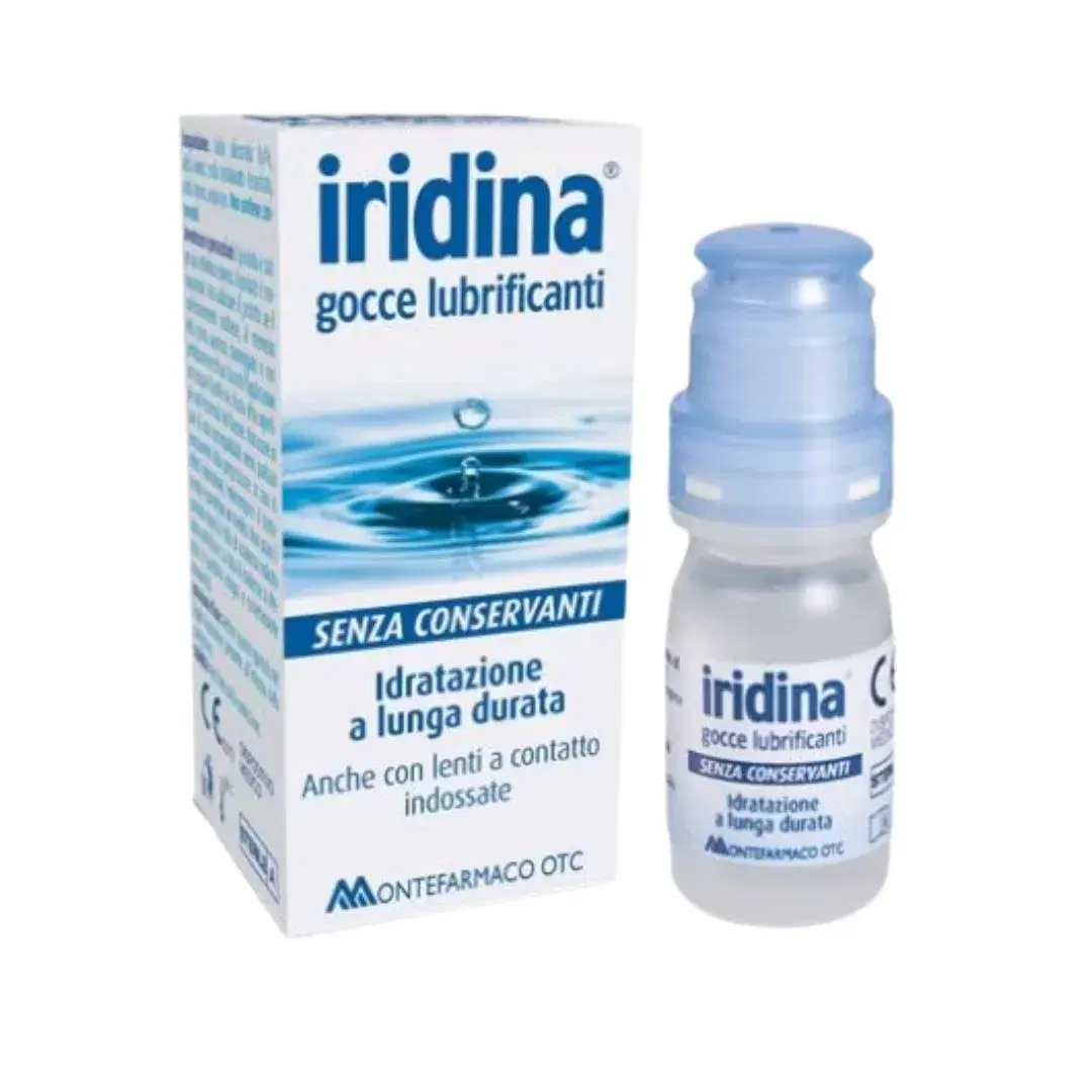 Iridina Gocce Lubrificanti Collirio Idratante anche per Lenti a Contatto 10 ml